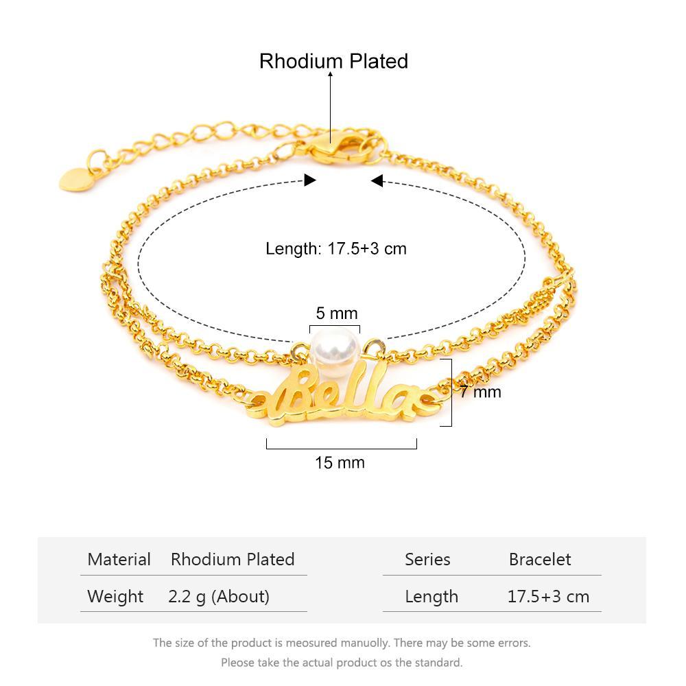 Personalised Bracelet Custom 1 Name Bracelet Gift For Her-Jessemade AU