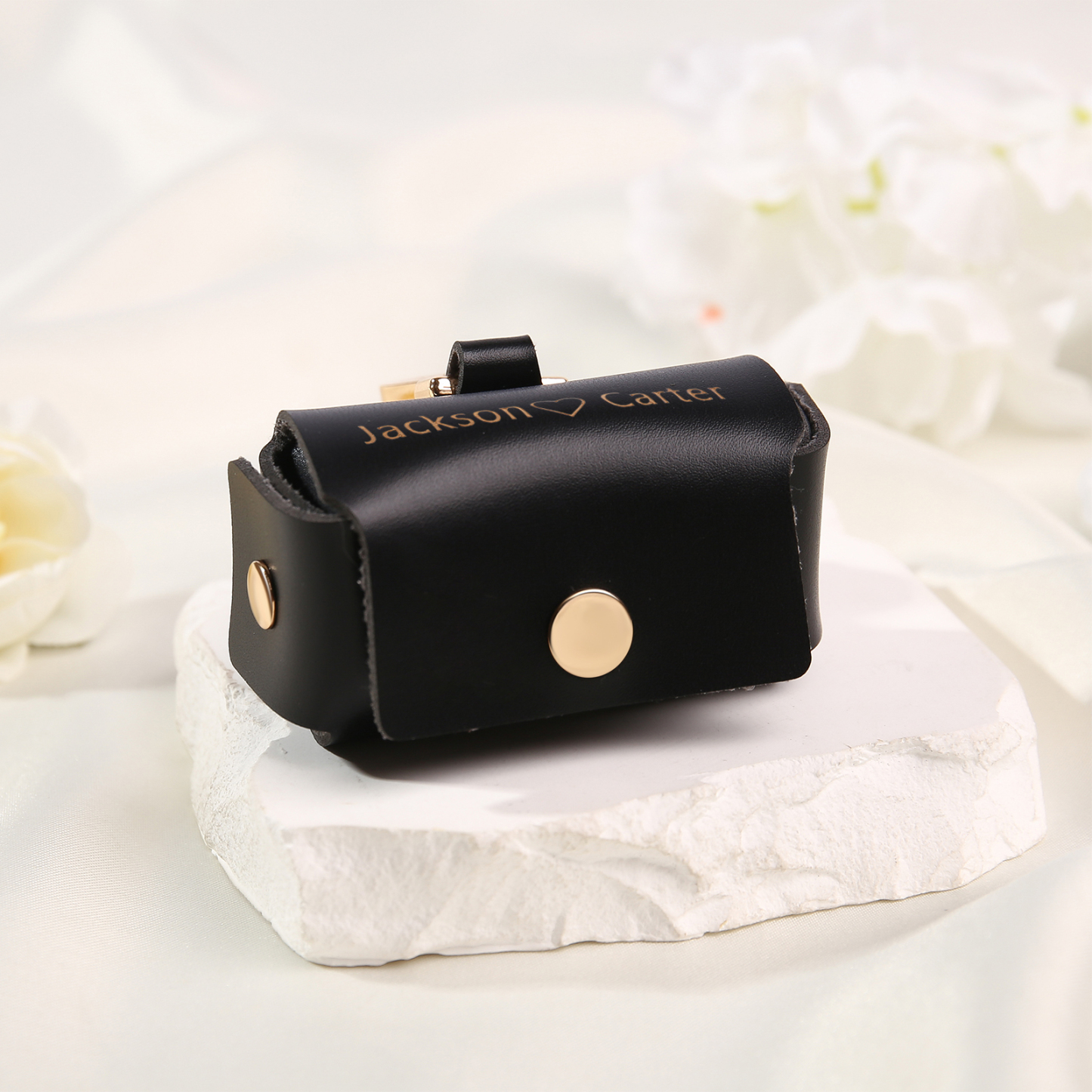 Personalised 2 Names Exquisite Jewelry Box Hold 2 Rings Gift Box Gift Packaging Box-Jessemade AU