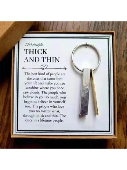 To My Best Friend Through Thick and Thin Keychain-Jessemade AU