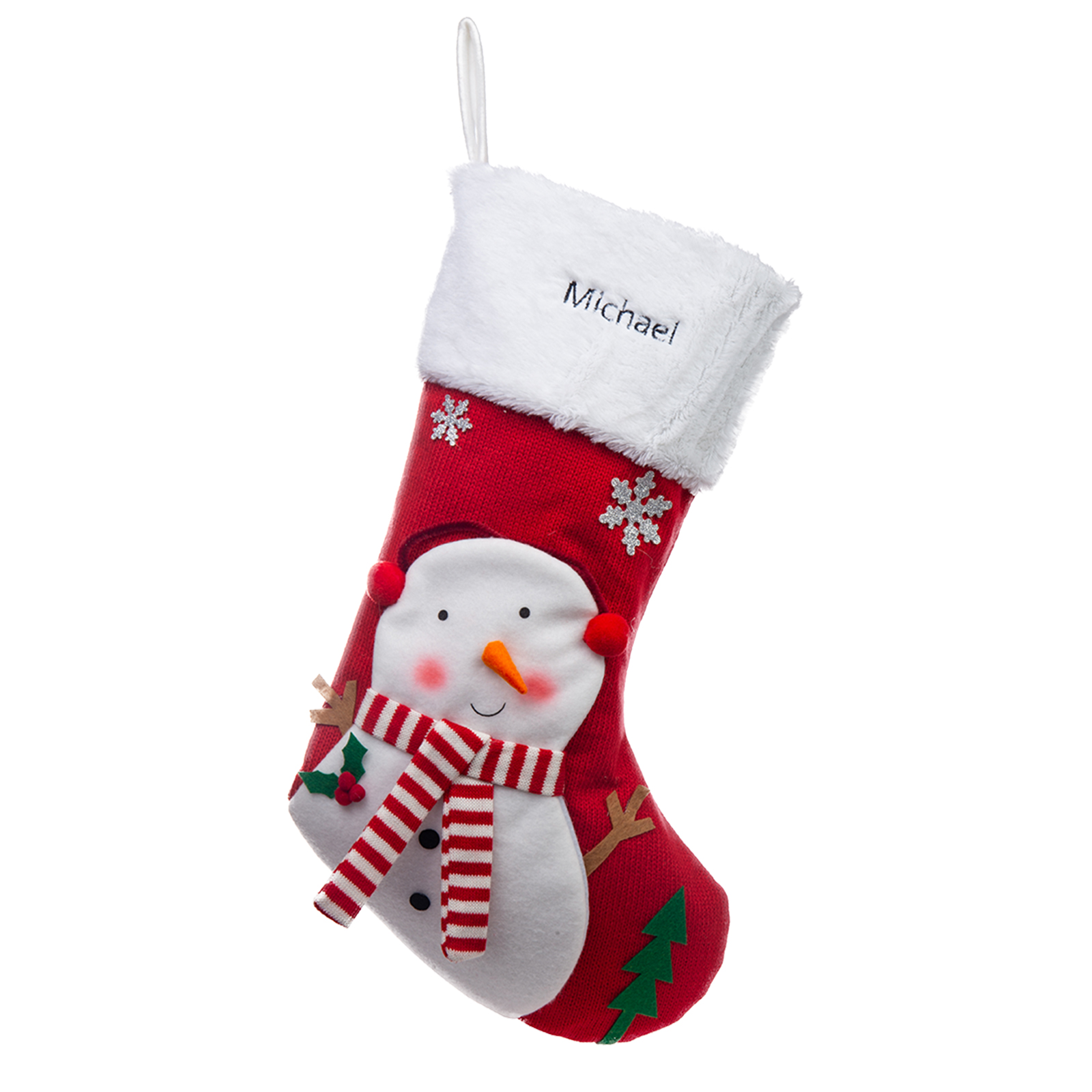 Custom Christmas Needlepoint Stockings Personalised Name Knitting Stockings Decoration-Jessemade AU