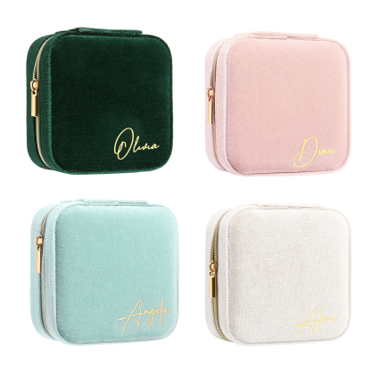 Personalised Name Jewelry Storage Box Custom Travel Jewelry Box Gifts for Ladies Girls-Jessemade AU