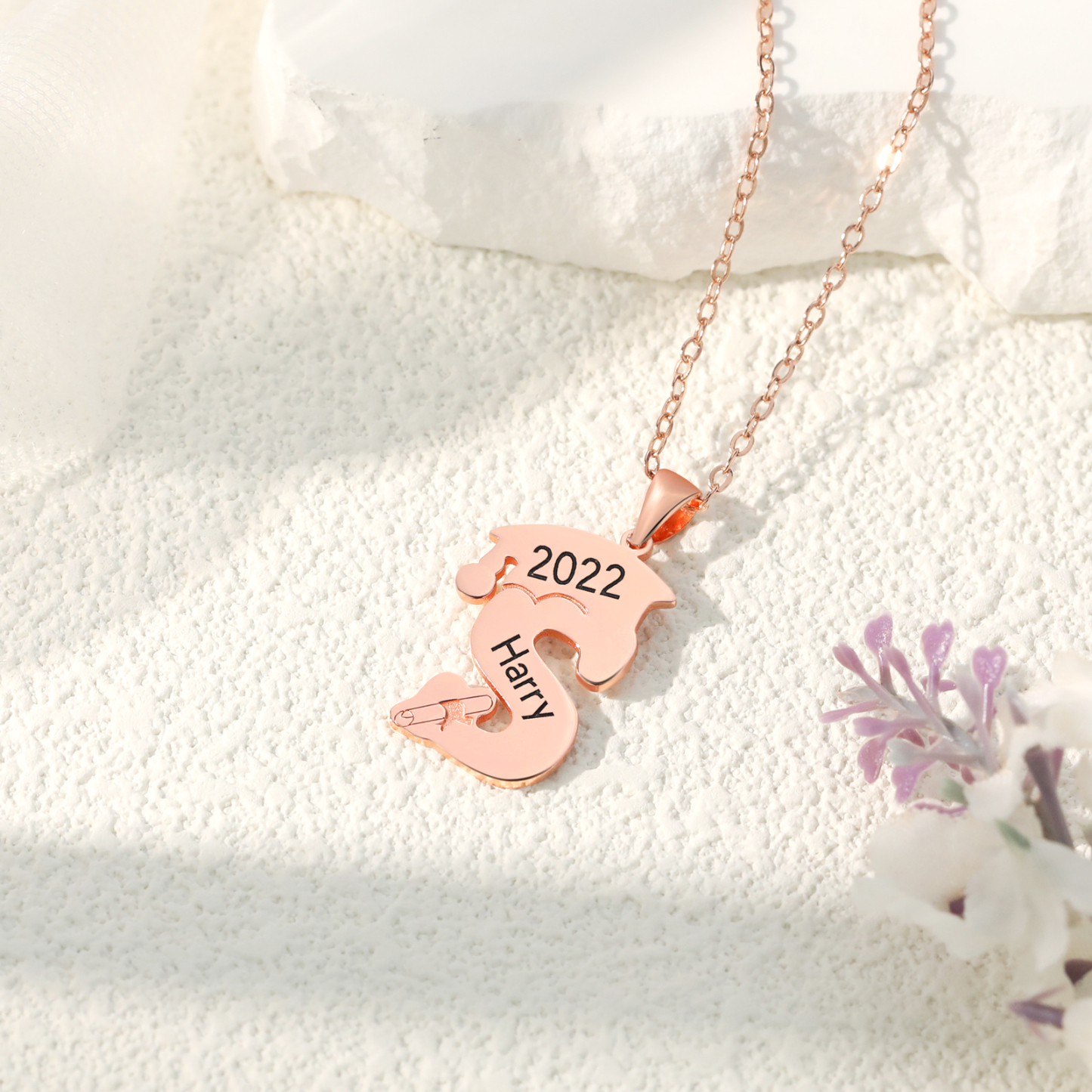 Personalised Letter Necklace with Bachelor Cap & Diploma-Jessemade AU