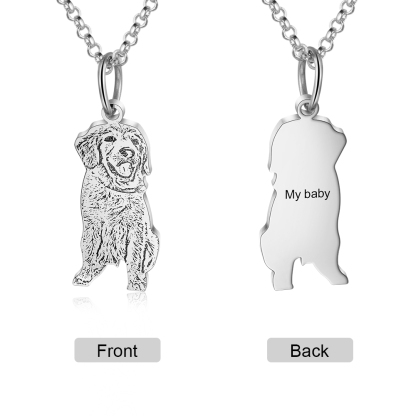 Personalised Pet Gift Custom 1 Pet Photo Necklace Gifts For Her-Jessemade AU