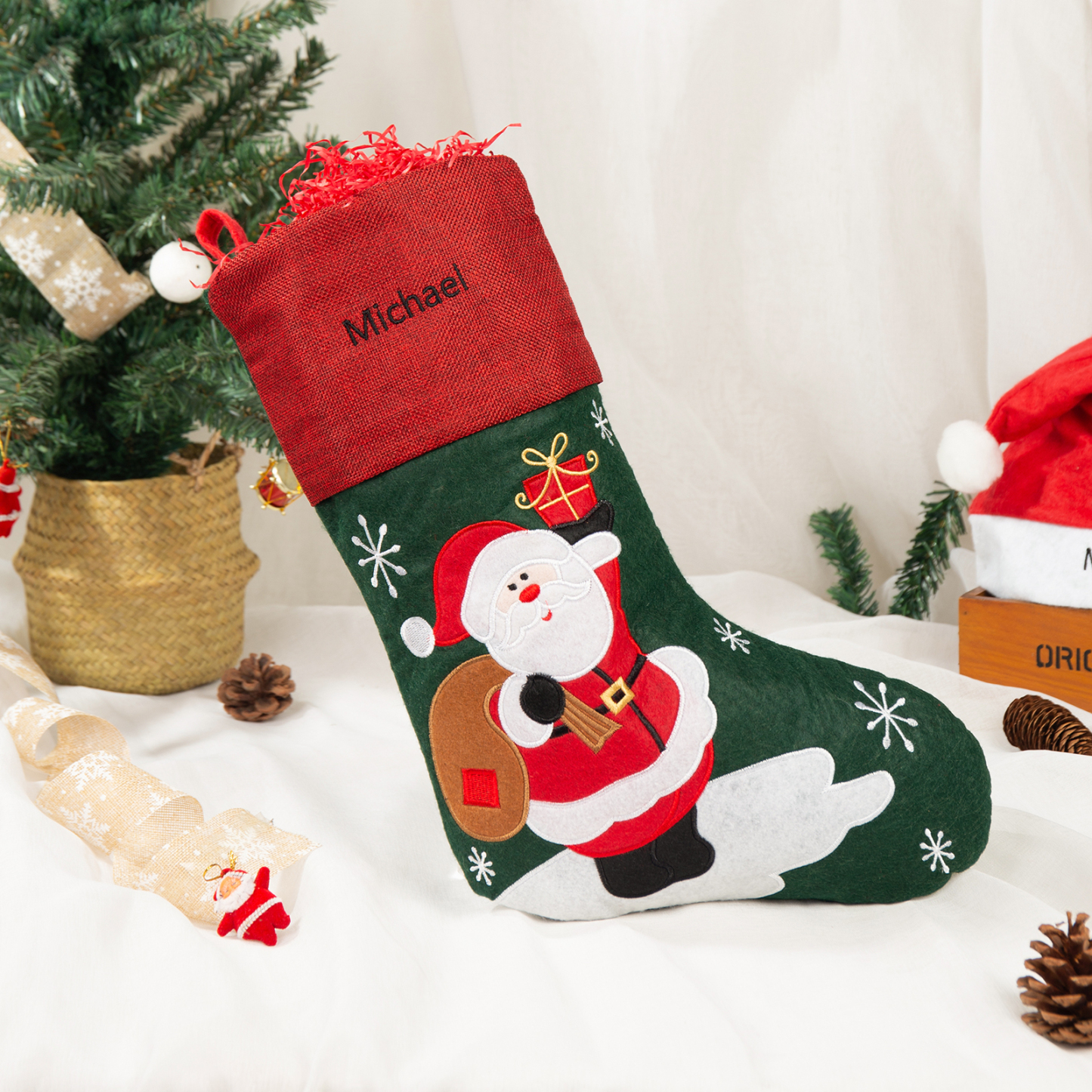 Personalised Christmas Stockings Custom Name Stockings Decoration-Jessemade AU