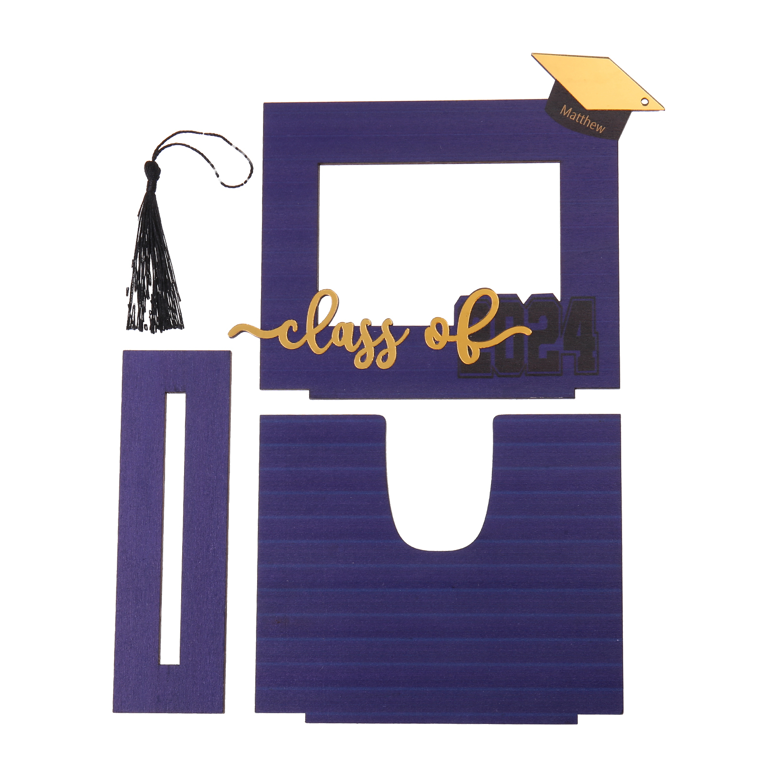 Class of 2024 Personalised Graduation Photo Frame Custom Name & Photo Wooden Frame Creative Gifts-Jessemade AU