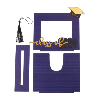 Class of 2024 Personalised Graduation Photo Frame Custom Name & Photo Wooden Frame Creative Gifts-Jessemade AU