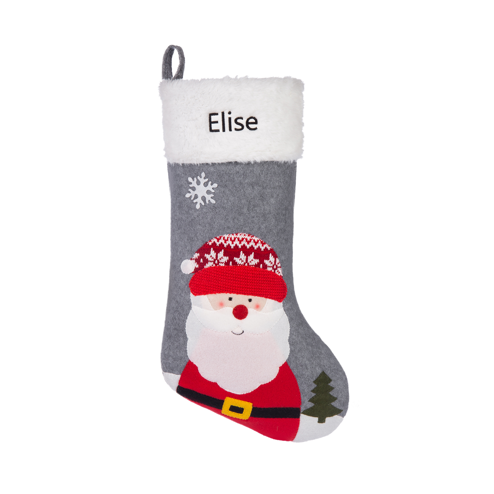 Customised 1 Name Christmas Stockings Ornaments Personalised Christmas Gray Gifts for Family Friends-Jessemade AU
