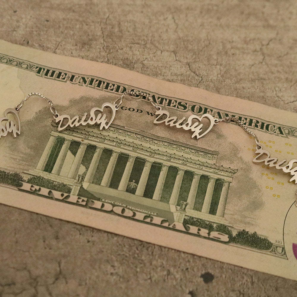 Personalised Name Ankle Bracelet Custom 4 Names Anklet Gifts for Her-Jessemade AU