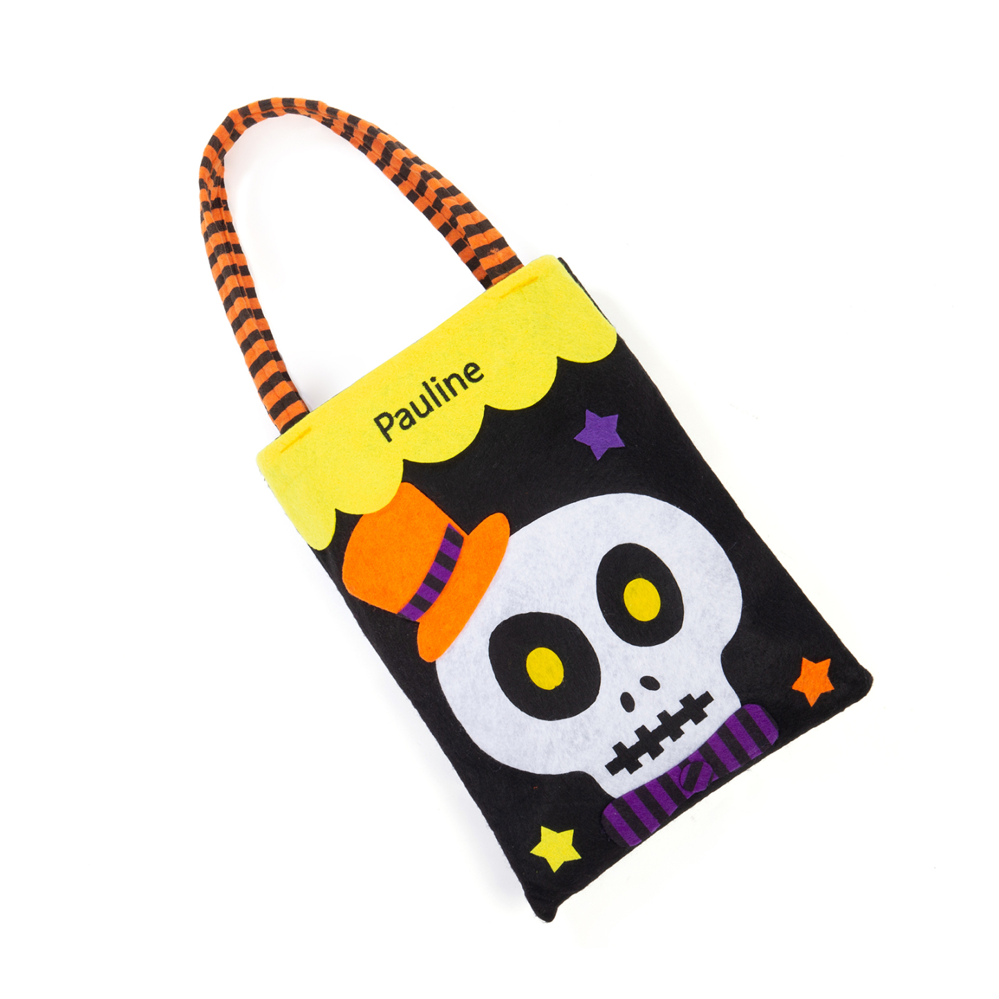 Personalised Halloween Tote Bags Custom 1 Name Tote Bag Halloween Candy Bag for Kids-Jessemade AU