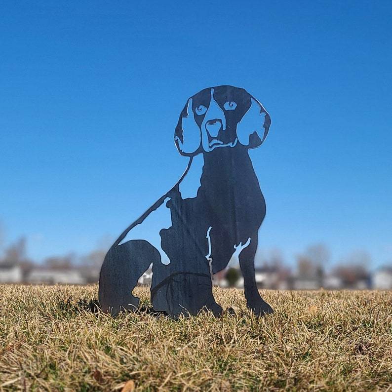 Beagle Metal Dog Silhouette Garden Yard Decoration-Jessemade AU