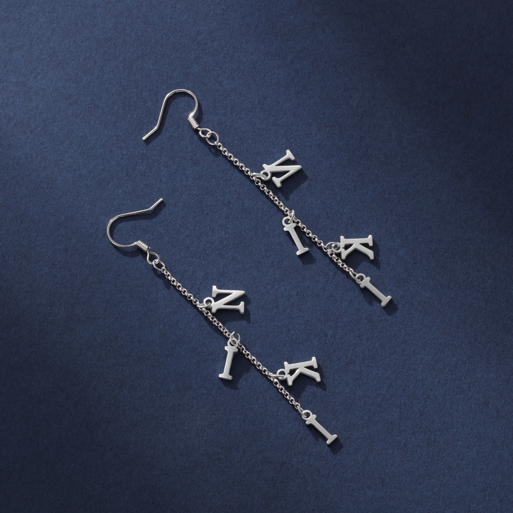 Personalised Name Letter Earring for Her-Jessemade AU