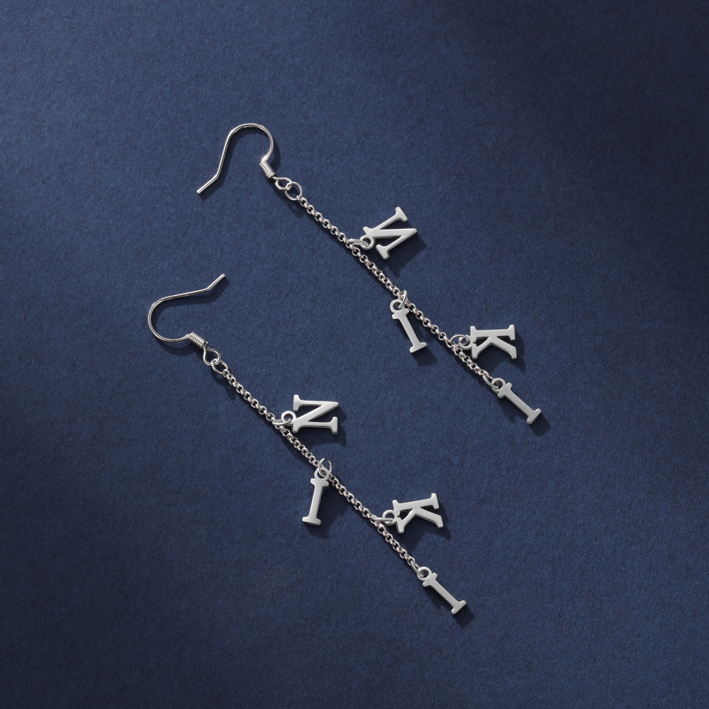 Personalised Name Letter Earring for Her-Jessemade AU