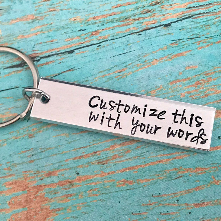 Personalised Message Funny Keychain Gift for Your Loved ones-Jessemade AU