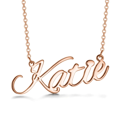 Personalised Necklace Custom 1 Name Necklace Gift For Women-Jessemade AU