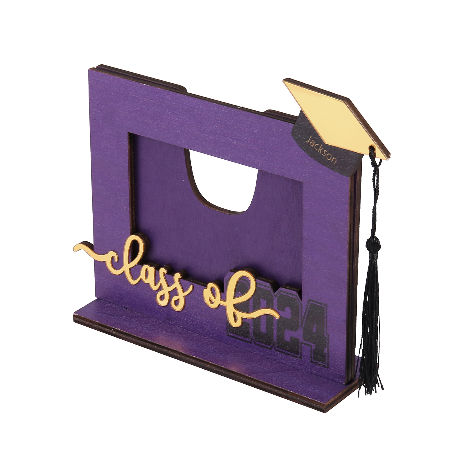 Class of 2024 Personalised Graduation Photo Frame Custom Name & Photo Wooden Frame Creative Gifts-Jessemade AU