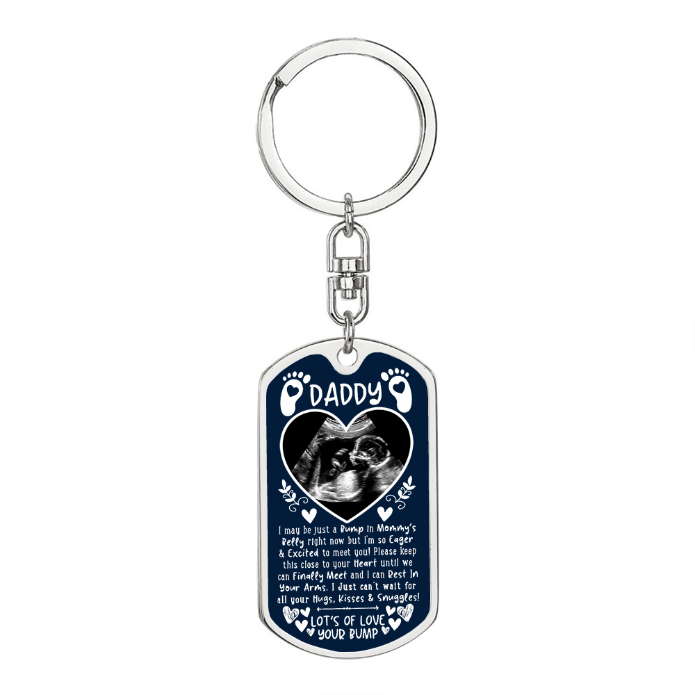 Personalised Message Keychain Custom Text Keyring for Him, "I may be just a bump"-Jessemade AU