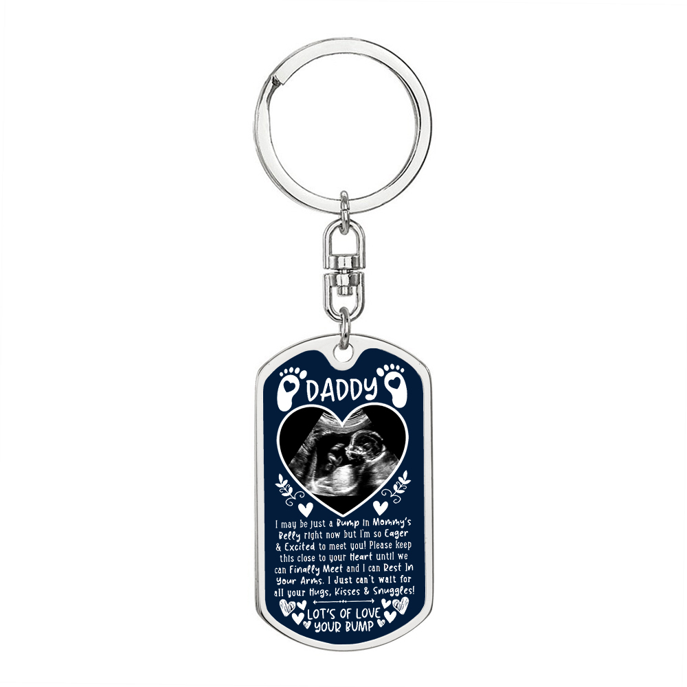 Personalised Message Keychain Custom Text Keyring for Him, "I may be just a bump"-Jessemade AU