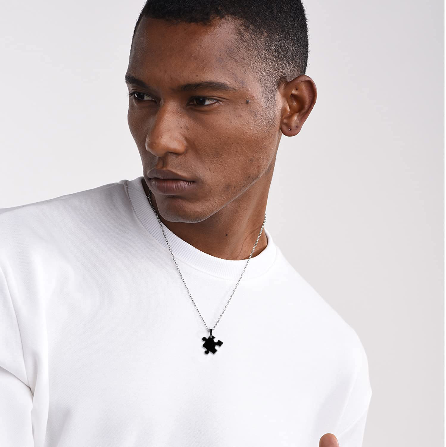 Personalised Couple Matching Necklace Puzzle Heart Necklace Valentines Day Gifts 2023 for Women Men-Jessemade AU