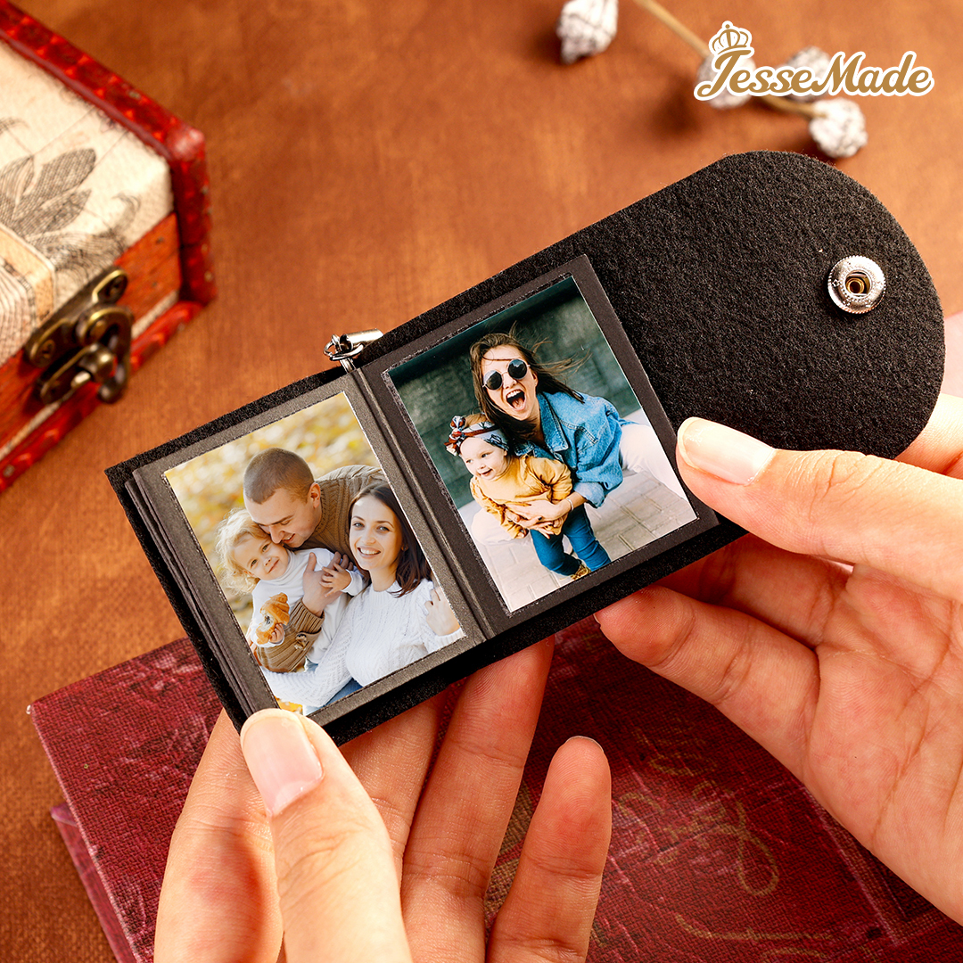 Personalised Mini Photo Album Keychain Custom 10 Photos Keychain Gifts For Her-Jessemade AU