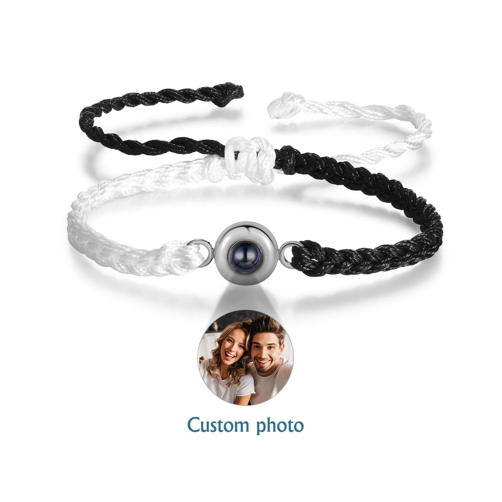 Personalised Projection Bracelet Customised Photo Bracelet Adjustable Bracelet Gift for Couples/Family/Friends-Jessemade AU