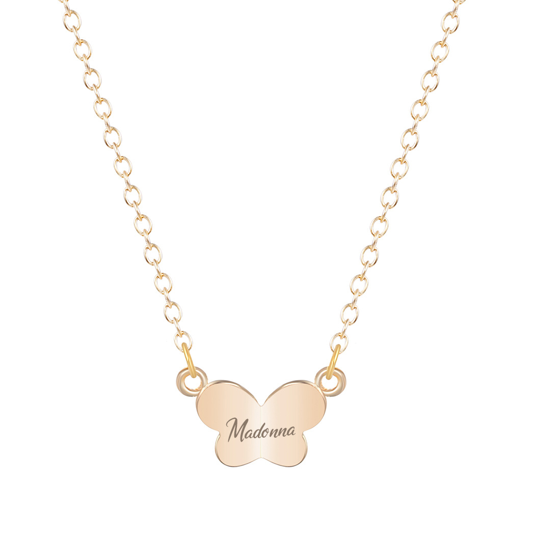 Butterfly Name Necklace Personalised Name Necklaces Gift For Her-Jessemade AU