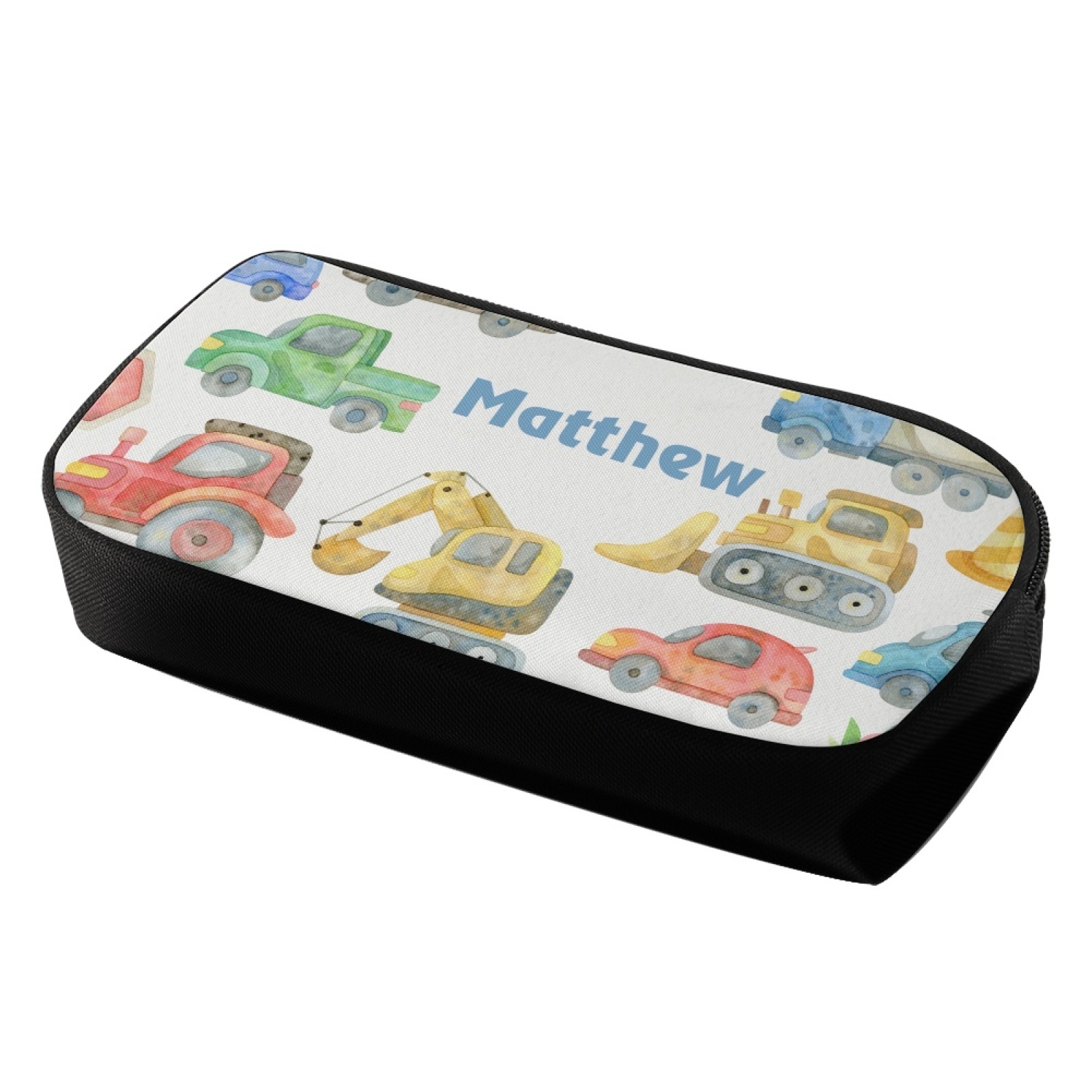 Personalised  Name Pencil Case Cars Pen Bag Zipper Back to School Gifts for Student-Jessemade AU