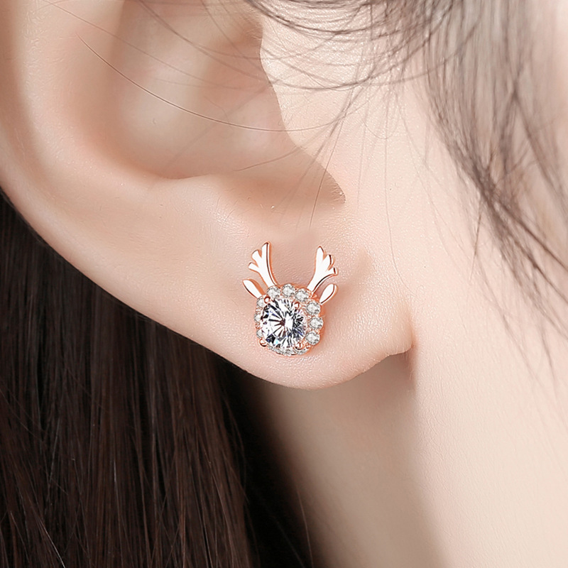 Women's Earrings Elk Earrings Birthday Valentine's Day Gifts for Her-Jessemade AU