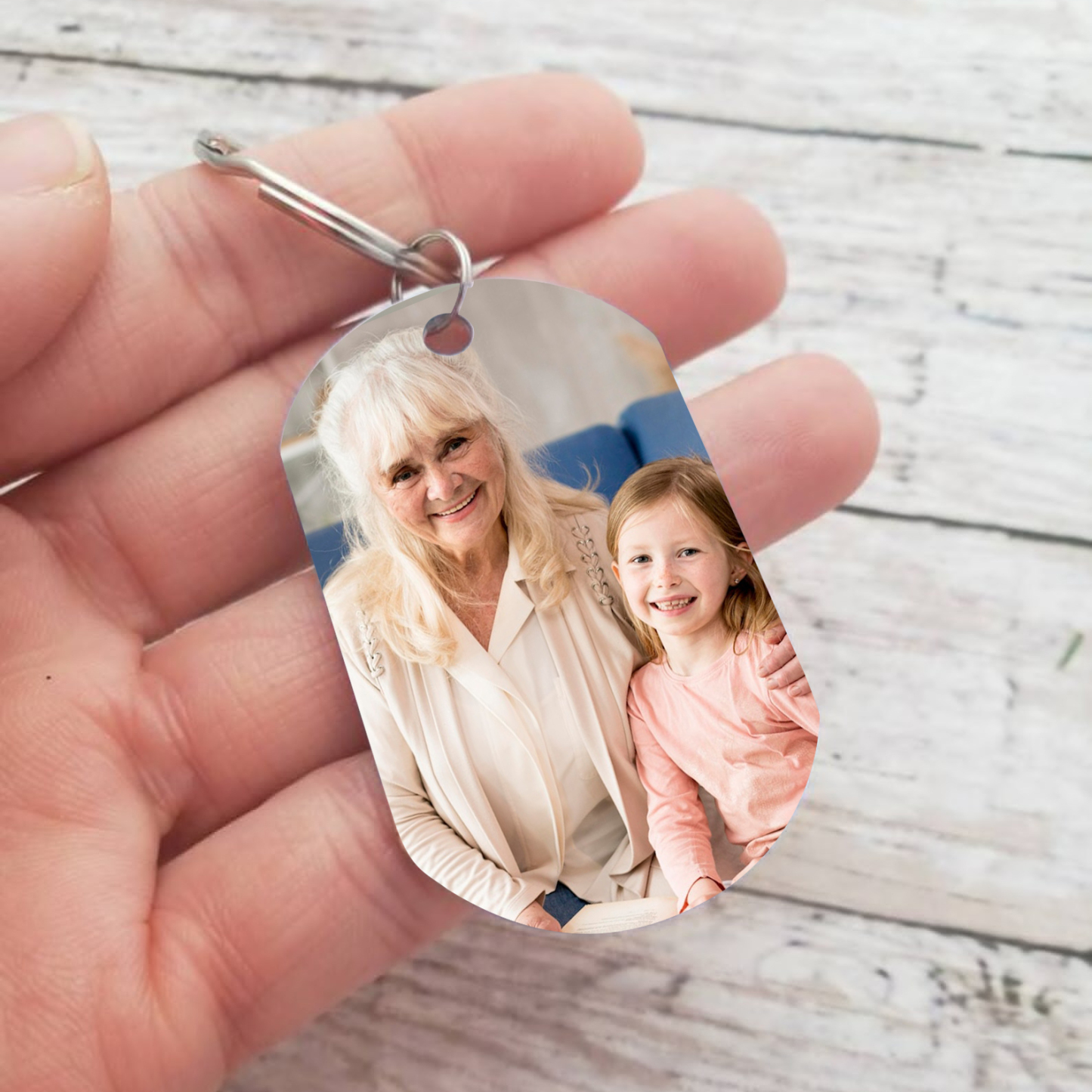 Personalised Memorial Photo Keychain Lover Memorial Keychain - Your Wings Were Ready But My Heart Was Not - Loss of Loved One-Jessemade AU