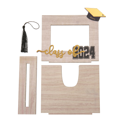 Class of 2024 Personalised Graduation Photo Frame Custom Name & Photo Wooden Frame Creative Gifts-Jessemade AU