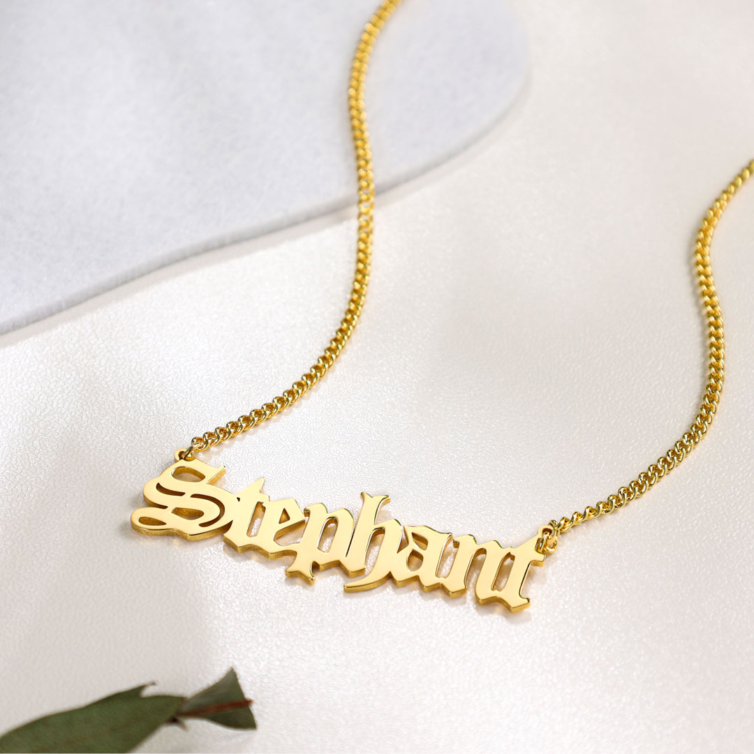 Personalised Necklace Custom 1 Name Necklace Gift For Women-Jessemade AU