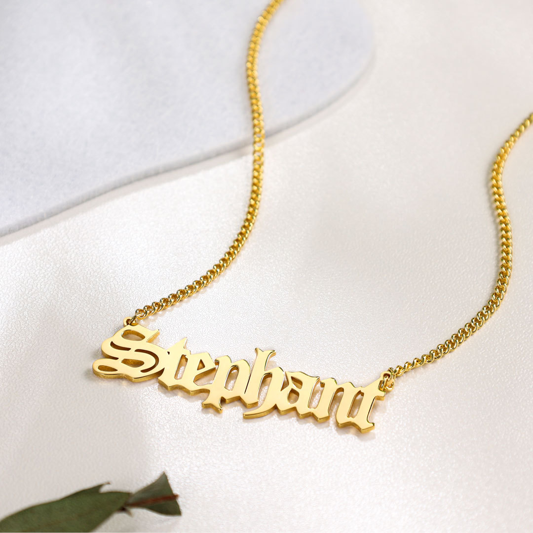 Personalised Necklace Custom 1 Name Necklace Gift For Women-Jessemade AU