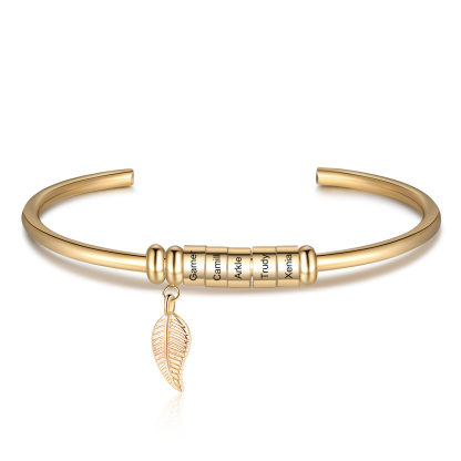 5 Bracelet Bracelet with a leaf-Jessemade AU