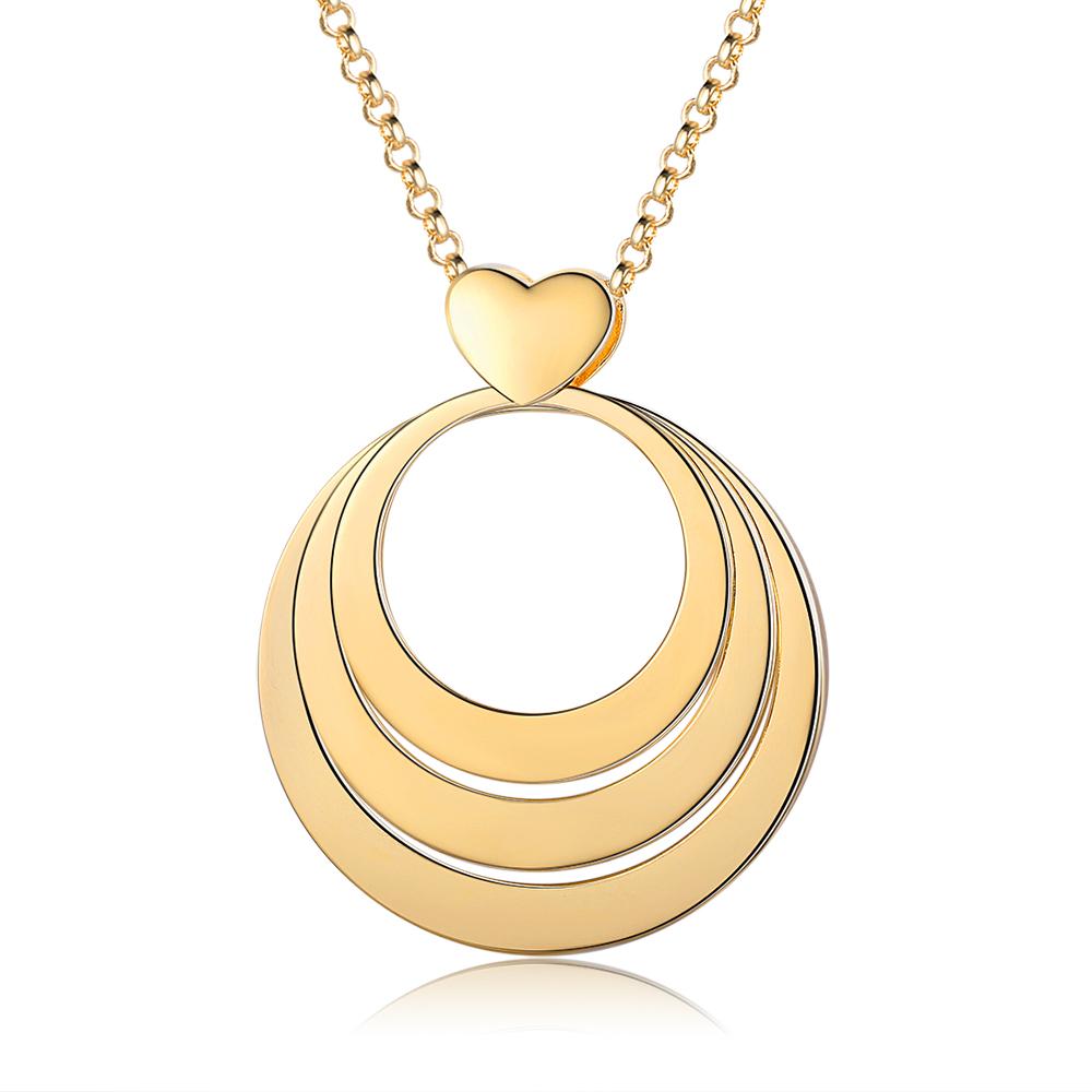 Personalised Family Circles Necklace Engraved 3 Names Love Necklace Gifts for Her
