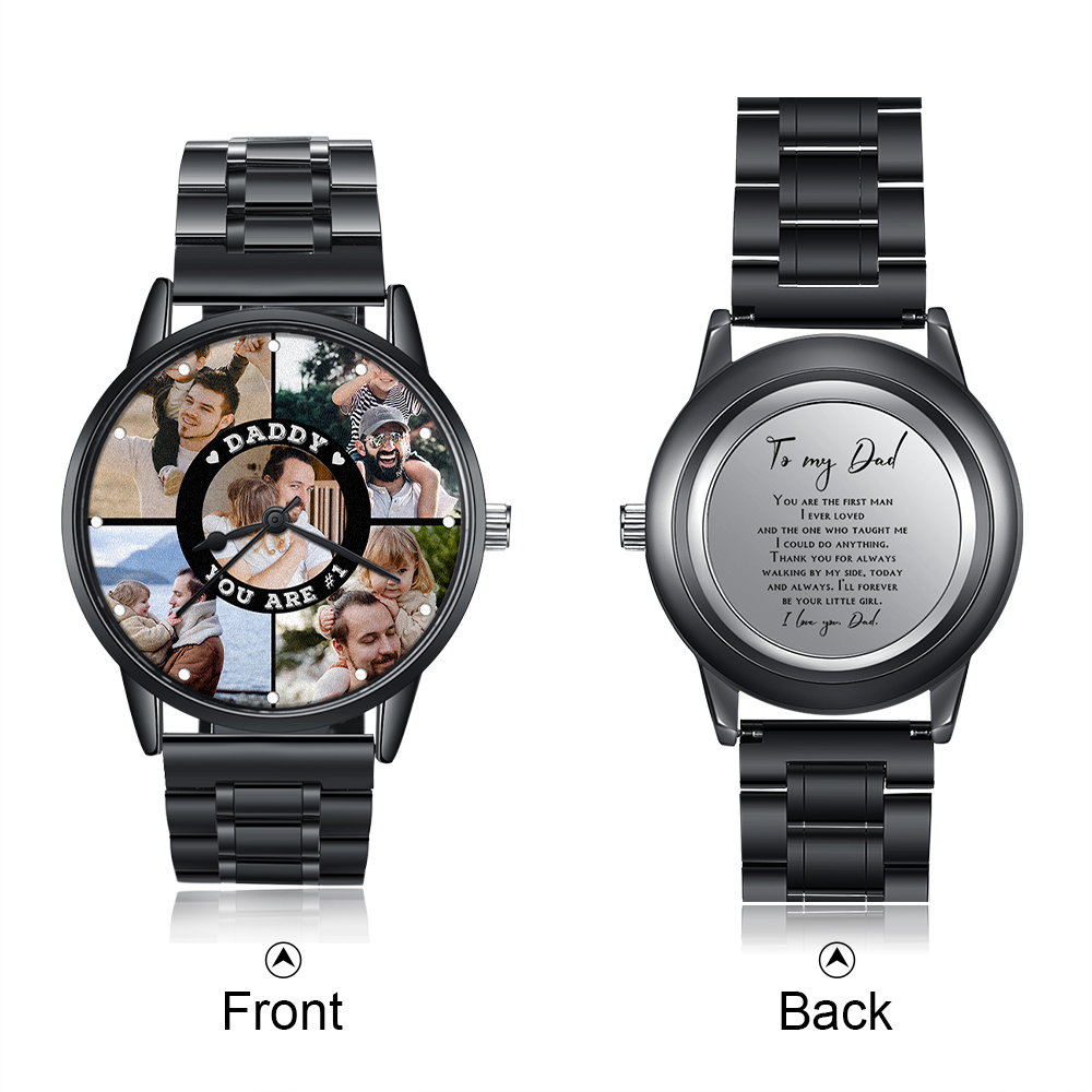 Personalised Photo Watch Custom 5 Photos Mechanical Watch Gifts for Him-Jessemade AU
