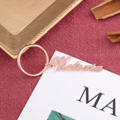 Personalised Keychain Engraved 1 Name Gifts For Her-Jessemade AU