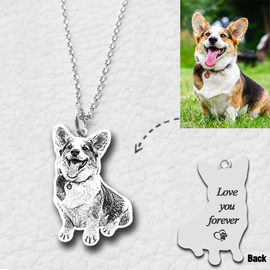 Personalised Pet Gift Custom 1 Pet Photo Necklace Gifts For Her-Jessemade AU