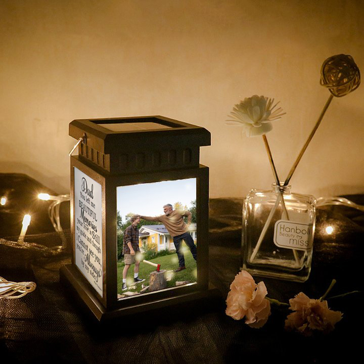 Solar Light Personalised Photo Memorial Lantern Lamp Sympathy Lantern Bereavement Gift Loss of a Loved One-Jessemade AU