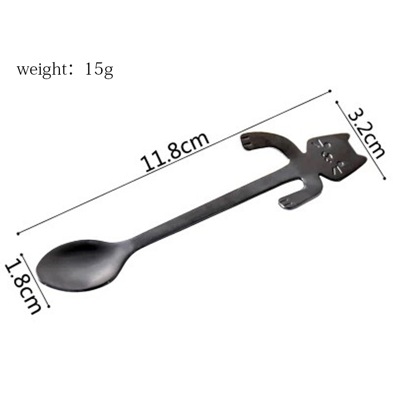 Cat Spoon Stainless Steel Spoon Cute Family Gifts-Jessemade AU