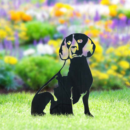 Beagle Metal Dog Silhouette Garden Yard Decoration-Jessemade AU