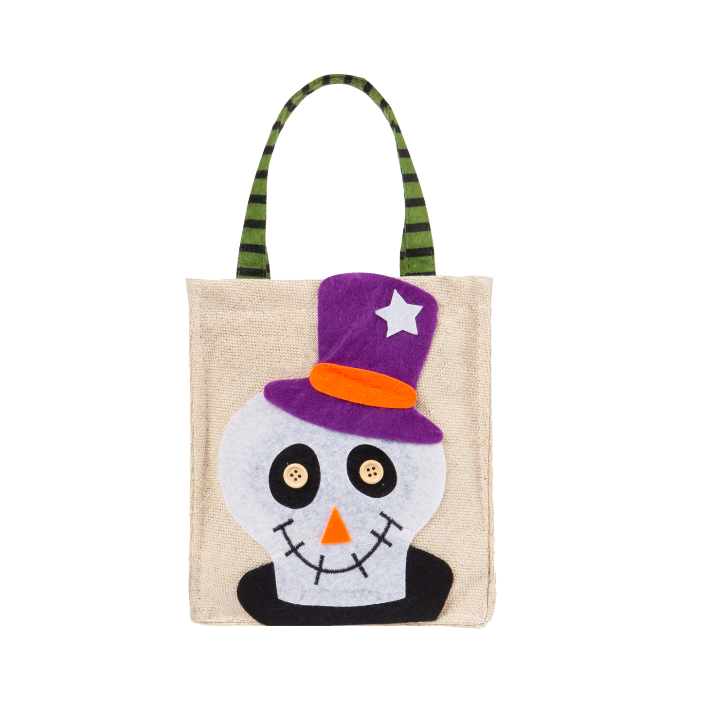Personalised Halloween Tote Bags Custom 1 Name Halloween Trick or Treat Candy Bags-Jessemade AU