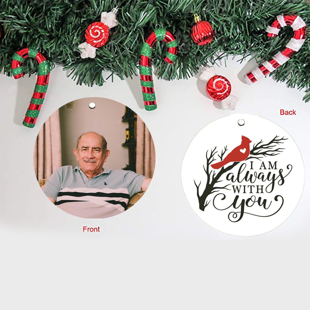 Personalised Photo Cardinal Ornament Always With You Keepsake-Jessemade AU
