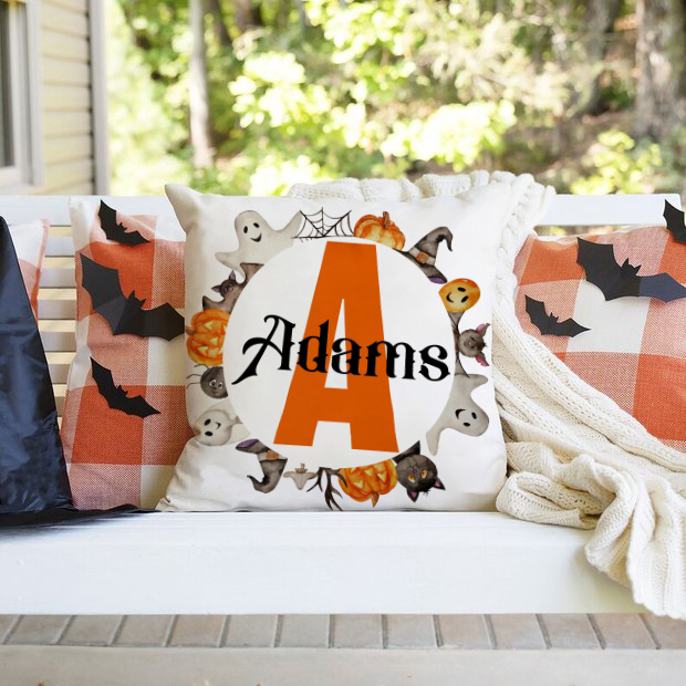 Halloween Gifts Pillowcase Personalised Photo Pumpkin Pillow Cover for Kids-Jessemade AU