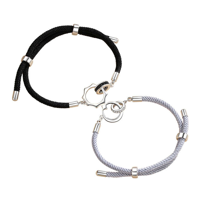  Sun & Moon Ring Couple Bracelet Adjustable Bracelet Valentine's Day Gift Birthday for Couples