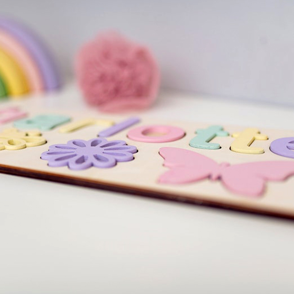 Personalised Kid's Wooden Name Alphabet Puzzle Toy for Toddlers Early Learning Child Toy-Jessemade AU