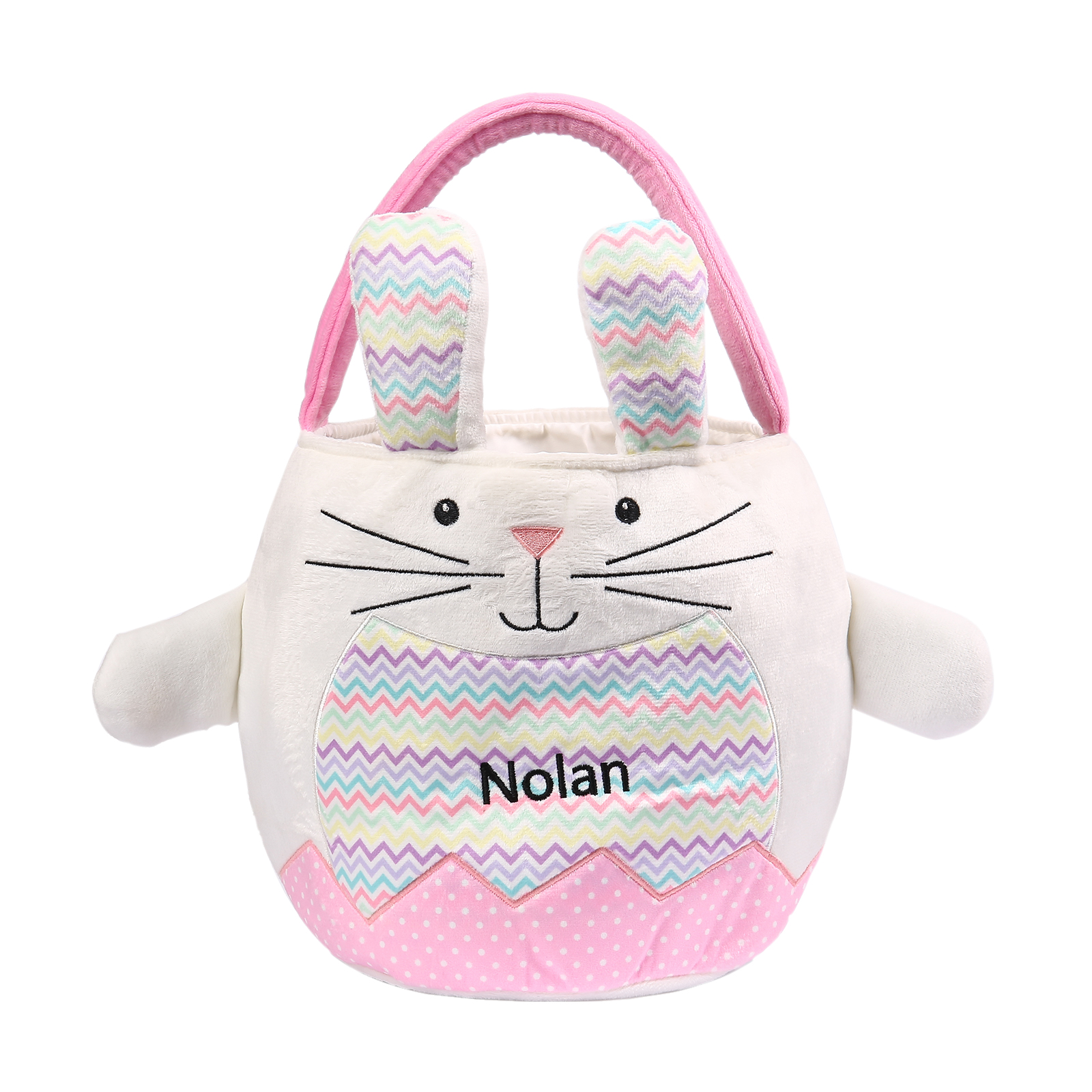 Personalised Bunny Tote Bag Customised with Name Bunny Bucket Bag Easter Gifts-Jessemade AU