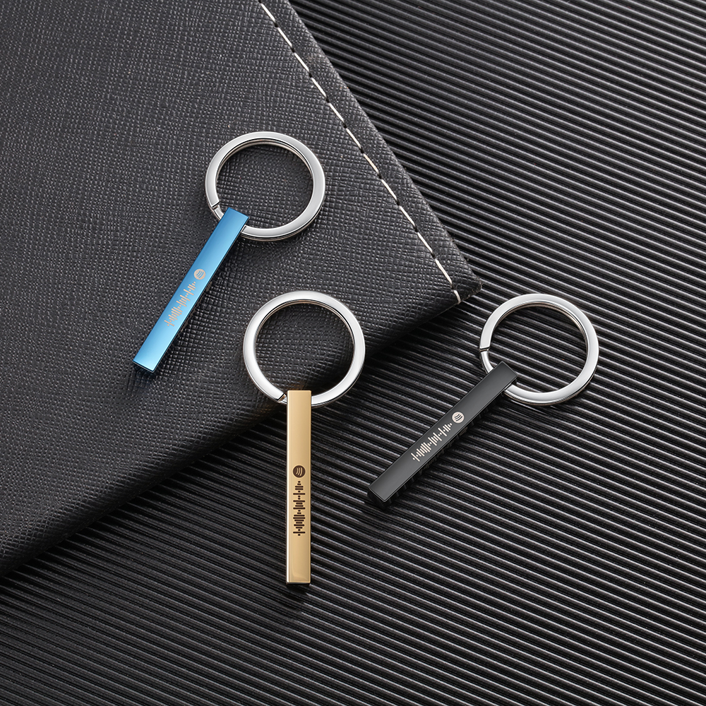 Personalised 3D Bar Keychain 4 Side Vertical Bar Keychain Gifts For Her-Jessemade AU