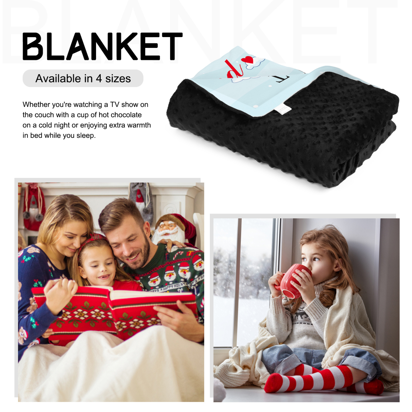 To My Husband Couple Penguin Blanket Custom Name Valentines Gift-Jessemade AU