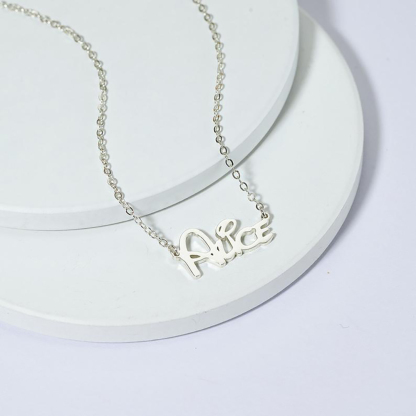 Personalised Necklace Custom 1 Name Necklace Gift For Women-Jessemade AU