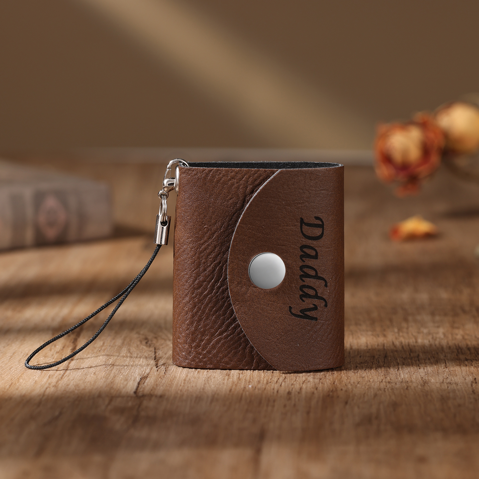 10 Photos - Personalised Mini Album Keychain Customised Photo & Name Leather Keychain Romantic Gift for Her-Jessemade AU