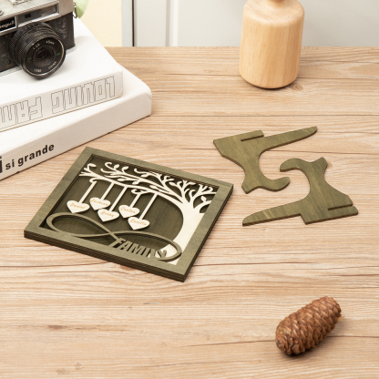 Custom Family Tree Sign with 5 Names Wooden Keepsake Gifts-Jessemade AU